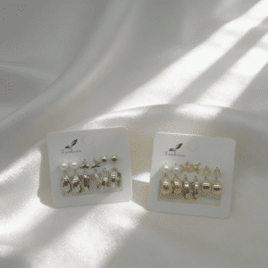 Women’s Fashion Earring Set, 6 Pairs (Carded)