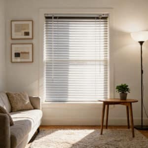 Aluminium Window Blind – Silver (60 × 90 cm)