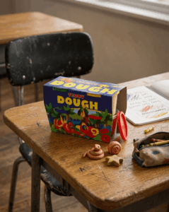 Dala Teddy Play Dough Assorted Colors 4 Pack of 100ml