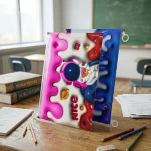 File bag with 3d design