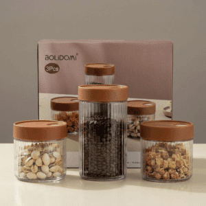 Glass storage set 3pc