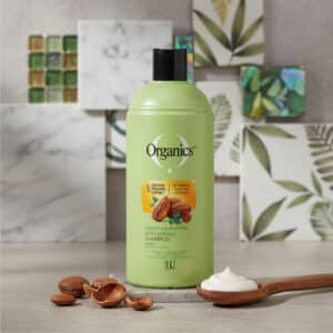 Organics-shampoo-anti-hair fall-Ginger-and-almond-ice