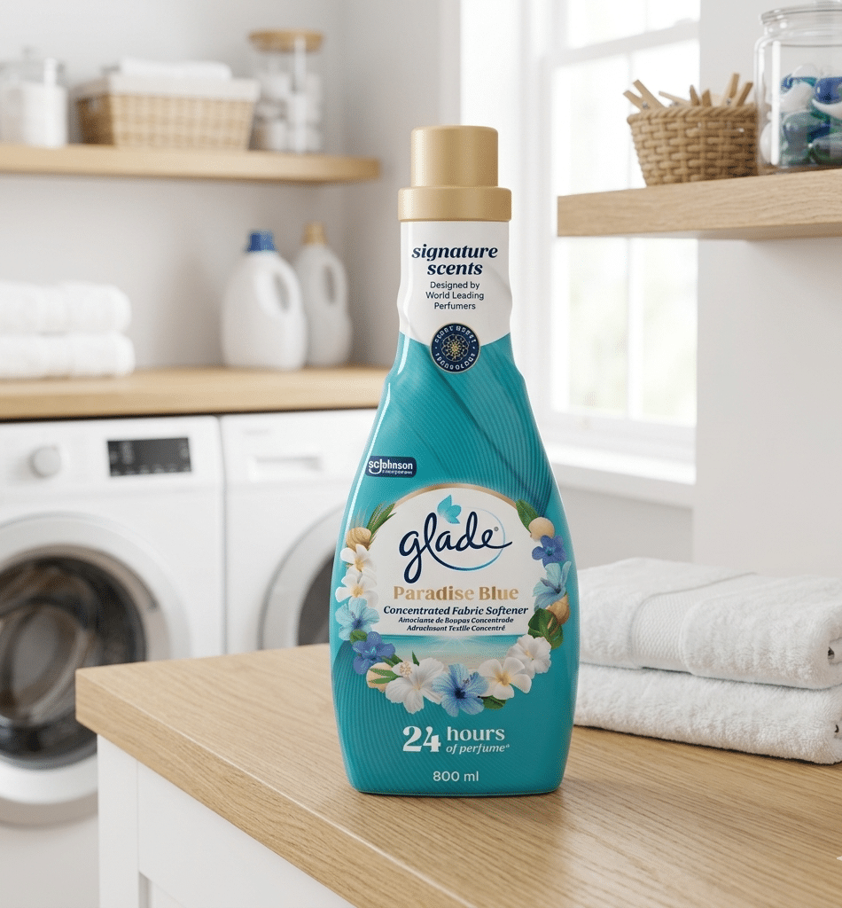Glade Paradise Blue Concentrated Fabric Softener 800ml