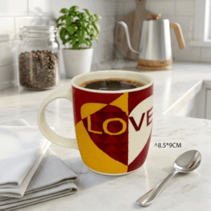 Mug Love Print 8.5 x 9cm