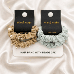 Hair Band With Beads 2pk