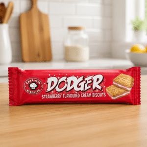 Casa-Mia Dodger Strawberry Flavoured Cream Biscuits 100g