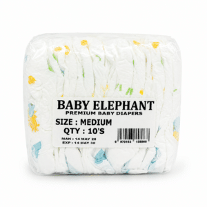 Baby Elephant Diaper Medium 10s