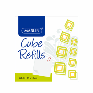 Marlin Cube Refills White  10x10cm In Shrink-wrap