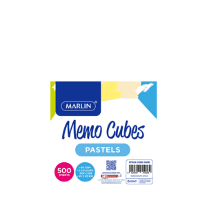 Marlin Memo Cubes Assorted Pastels (5 Colours/ Cube 100mm x 100mm 060E