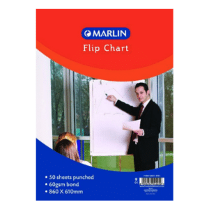 Marlin Flip Chart Paper - Bond 50 Sheets 860 X 610mm