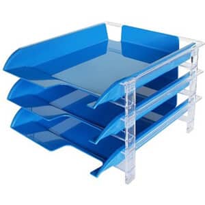 Bantex Letter Tray Set Blue B941400001