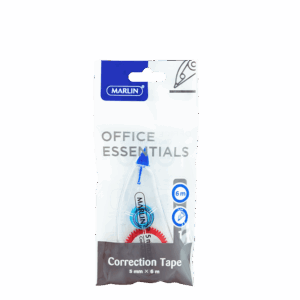 Marlin Office Essentials Correction Tape  6/8 Meter 1’s