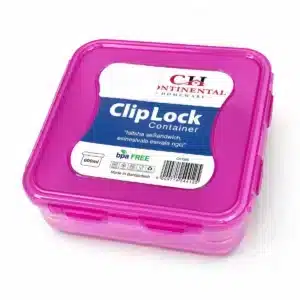 CH Square Clip Lock Container - 600ml