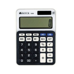 12 Digit Desktop Calculator Medium Black / White 1988