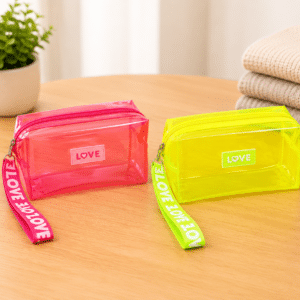 Transparent Cosmetic Bag – Assorted Colours
