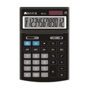 12 Digit Desktop Calculator Large Black 3059
