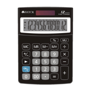 12 Digit Desktop Calculator Medium Black 3028