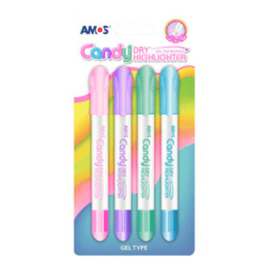 AMOS Dryhighlighter Twist-Up Pastel Candy Set 4's