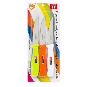 Knife 3Pk Colour Handle
