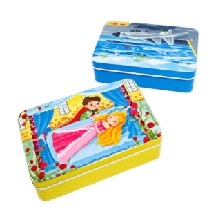 Wooden Puzzles In Tin Case 60pieces Assorted Designs