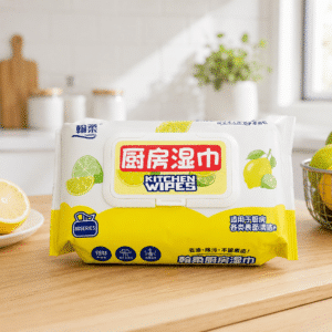 Kitchen Cleaning Wipes Lemon Scented