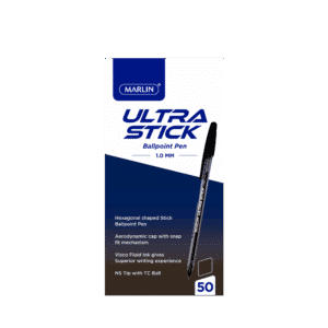 Marlin Edo 50's Medium Point-1.0mm, Black Ink, 50 pcs