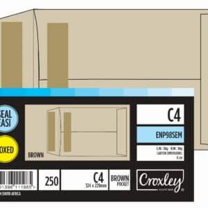 C4 Manilla S/Easy Envelopes Box 250's