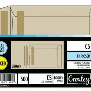 C5 Manilla S/Easy Envelopes Box 500's