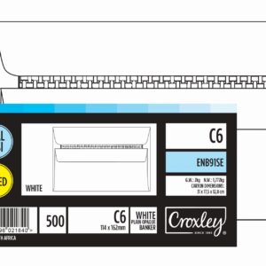 Croxley C6 S/Easi Envelopes Box 500's