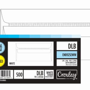 Croxley DLB White S/Easy Envelopes Box 500's