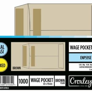 Croxley Wage Plain Peal Envelopes Box 500's