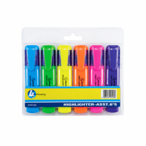 Trefoil Highlighter 6 pack Assorted