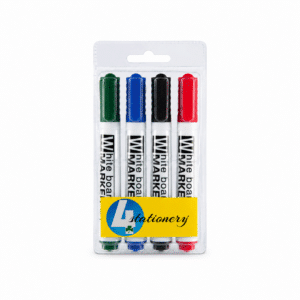 Trefoil Whiteboard Marker 4 pack Assorted