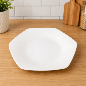 Square White Dinner Plate 15cm