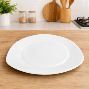 White Ceramic Serving Plate