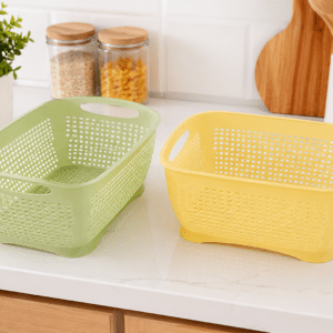 Plastic Storage Basket with Handles
