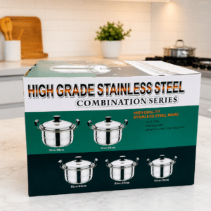 High Grade Stainless Steel Cookware Set – 5 Piece