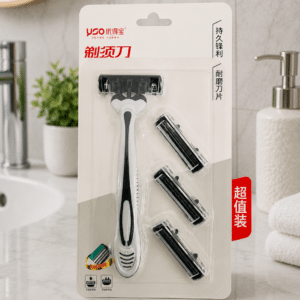 TSO-YOUDEBAO 1 Handle + 3 Shaving Razor Set