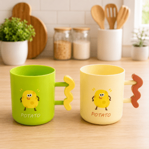 Cute Potato Plastic Mug – Assorted Colours