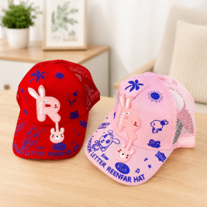 Kids Cartoon Rabbit Mesh Baseball Cap
