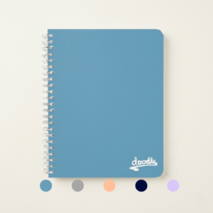 Doodle A4 Pastel Wiro Note Book 60 Sheet Assorted Colour's