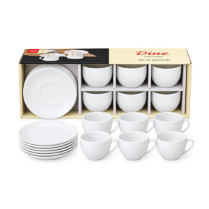 Diva 6+6 Cup And Saucer Set