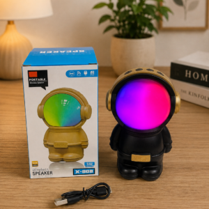 Astronaut Wireless Bluetooth Speaker with LED Light – X-808