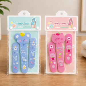 Kids Nail Care Set – Cute Cartoon Nail File Set (3 Pieces)