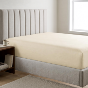 Tela Milano Fitted Sheet Microfibre Double Cream