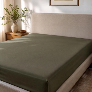 Tela Milano Fitted Sheet Microfibre Queen Grey