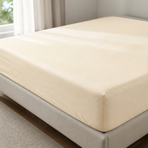 Tela Milano Fitted Sheet Microfibre Queen Cream