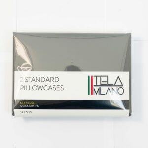 Tela Milano Standard Microfibre Pillowcase Grey