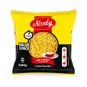 Noody Hot & Spicy Flavour Instant Noodles 5 x 65g