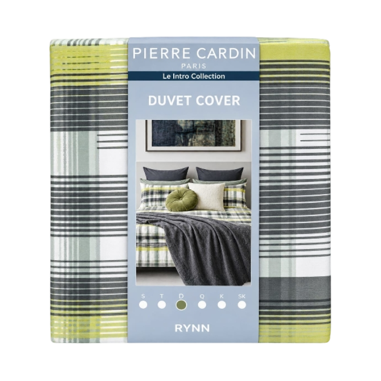 Pierre Cardin "Rynn" Duvet Cover Double Includes 2 Pillowcases